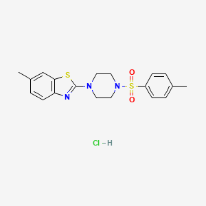 6-Methyl-2-(4-tosylpiperazin-1-yl)benzo[d]thiazole hydrochloride