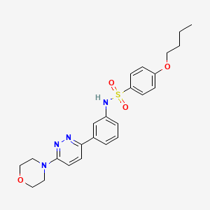 4-butoxy-N-(3-(6-morpholinopyridazin-3-yl)phenyl)benzenesulfonamide