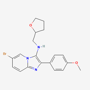 6-bromo-2-(4-methoxyphenyl)-N-((tetrahydrofuran-2-yl)methyl)imidazo[1,2-a]pyridin-3-amine