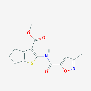 methyl 2-(3-methylisoxazole-5-carboxamido)-5,6-dihydro-4H-cyclopenta[b]thiophene-3-carboxylate