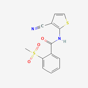 N-(3-cyanothiophen-2-yl)-2-methylsulfonylbenzamide