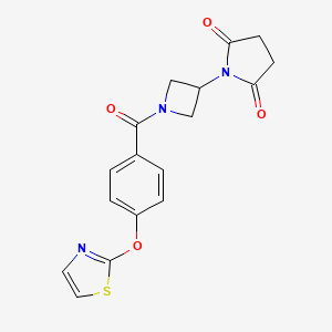 1-(1-(4-(Thiazol-2-yloxy)benzoyl)azetidin-3-yl)pyrrolidine-2,5-dione