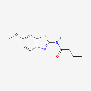 N-(6-methoxy-1,3-benzothiazol-2-yl)butanamide