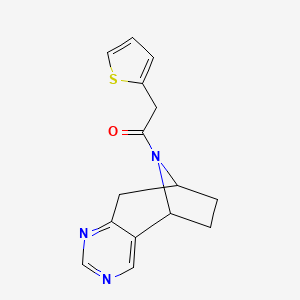 1-((5R,8S)-6,7,8,9-tetrahydro-5H-5,8-epiminocyclohepta[d]pyrimidin-10-yl)-2-(thiophen-2-yl)ethanone