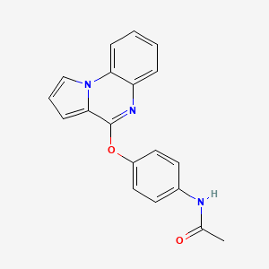 N-(4-{pyrrolo[1,2-a]quinoxalin-4-yloxy}phenyl)acetamide