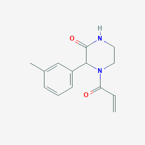 3-(3-Methylphenyl)-4-prop-2-enoylpiperazin-2-one