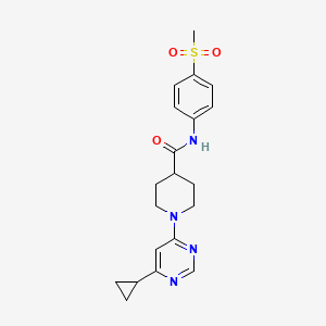 1-(6-cyclopropylpyrimidin-4-yl)-N-(4-(methylsulfonyl)phenyl)piperidine-4-carboxamide
