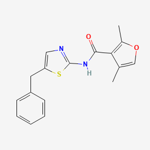 molecular formula C17H16N2O2S B2861731 N-(5-benzylthiazol-2-yl)-2,4-dimethylfuran-3-carboxamide CAS No. 915872-33-2
