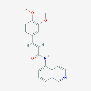 (2E)-3-(3,4-dimethoxyphenyl)-N-(isoquinolin-5-yl)prop-2-enamide