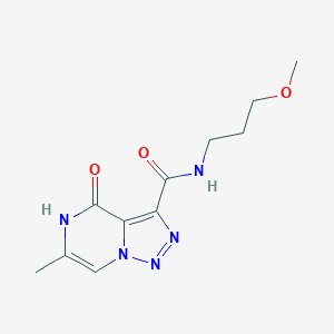 N-(3-methoxypropyl)-6-methyl-4-oxo-4,5-dihydro-[1,2,3]triazolo[1,5-a]pyrazine-3-carboxamide