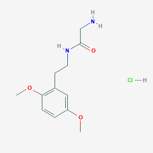 molecular formula C12H19ClN2O3 B2861752 2-amino-N-[2-(2,5-dimethoxyphenyl)ethyl]acetamide hydrochloride CAS No. 1225332-65-9