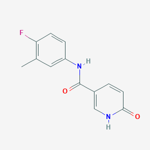 molecular formula C13H11FN2O2 B2861753 N-(4-fluoro-3-methylphenyl)-6-hydroxypyridine-3-carboxamide CAS No. 1273773-44-6
