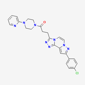 molecular formula C25H23ClN8O B2861758 Chembl4542060 CAS No. 1207013-41-9