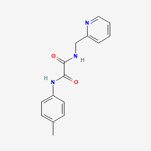 molecular formula C15H15N3O2 B2861763 N'-(4-methylphenyl)-N-[(pyridin-2-yl)methyl]ethanediamide CAS No. 352013-07-1