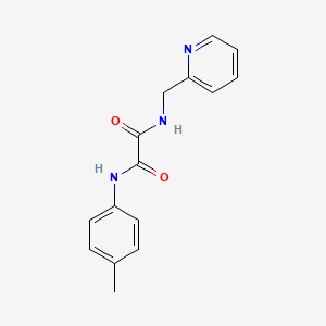 molecular formula C15H15N3O2 B2861763 N'-(4-methylphenyl)-N-(pyridin-2-ylmethyl)oxamide CAS No. 352013-07-1
