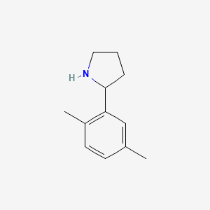 molecular formula C12H17N B2861764 2-(2,5-Dimethylphenyl)pyrrolidine CAS No. 367280-98-6