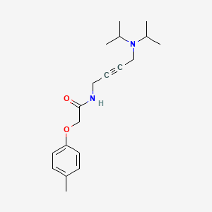 molecular formula C19H28N2O2 B2861777 N-(4-(diisopropylamino)but-2-yn-1-yl)-2-(p-tolyloxy)acetamide CAS No. 1396684-55-1