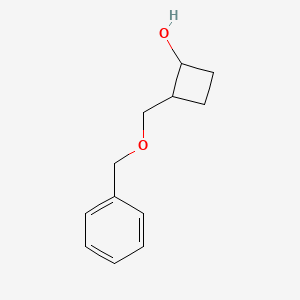 molecular formula C12H16O2 B2861785 2-[(Benzyloxy)methyl]cyclobutan-1-ol CAS No. 2168976-27-8