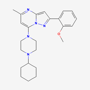 7-(4-Cyclohexylpiperazin-1-yl)-2-(2-methoxyphenyl)-5-methylpyrazolo[1,5-a]pyrimidine