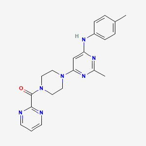 (4-(2-Methyl-6-(p-tolylamino)pyrimidin-4-yl)piperazin-1-yl)(pyrimidin-2-yl)methanone