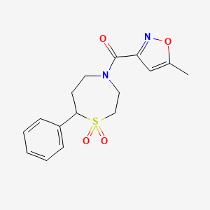 (1,1-Dioxido-7-phenyl-1,4-thiazepan-4-yl)(5-methylisoxazol-3-yl)methanone