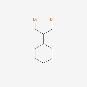 molecular formula C9H16Br2 B2861866 (1,3-Dibromopropan-2-yl)cyclohexane CAS No. 90533-60-1