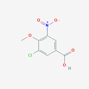 molecular formula C8H6ClNO5 B2861903 3-Chloro-4-methoxy-5-nitrobenzoic acid CAS No. 954818-73-6