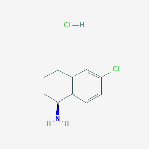 molecular formula C10H13Cl2N B2861907 (S)-6-Chloro-1,2,3,4-tetrahydronaphthalen-1-amine hydrochloride CAS No. 2055848-85-4
