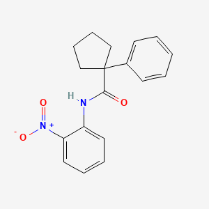 molecular formula C18H18N2O3 B2861930 N-(2-nitrophenyl)-1-phenylcyclopentane-1-carboxamide CAS No. 337497-32-2