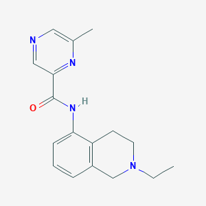 molecular formula C17H20N4O B2861952 N-(2-ethyl-1,2,3,4-tetrahydroisoquinolin-5-yl)-6-methylpyrazine-2-carboxamide CAS No. 2415463-23-7