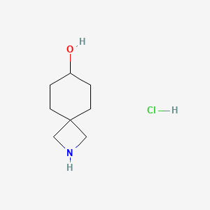 molecular formula C8H16ClNO B2861993 2-Azaspiro[3.5]nonan-7-ol hydrochloride CAS No. 2306275-14-7