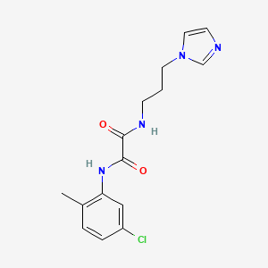 molecular formula C15H17ClN4O2 B2862018 N1-(3-(1H-imidazol-1-yl)propyl)-N2-(5-chloro-2-methylphenyl)oxalamide CAS No. 899749-08-7