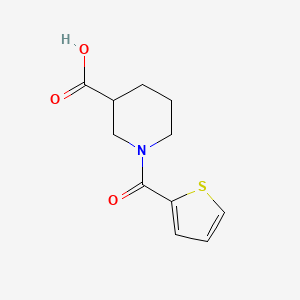 molecular formula C11H13NO3S B2862071 1-(Thiophene-2-carbonyl)piperidine-3-carboxylic acid CAS No. 436093-08-2