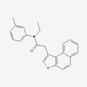 molecular formula C23H21NO2 B2862095 N-ethyl-2-(naphtho[2,1-b]furan-1-yl)-N-(m-tolyl)acetamide CAS No. 620590-34-3