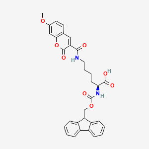 molecular formula C32H30N2O8 B2862141 Fmoc-Lys(MOC)-OH CAS No. 851606-01-4