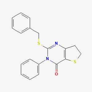 2-Benzylsulfanyl-3-phenyl-6,7-dihydrothieno[3,2-d]pyrimidin-4-one