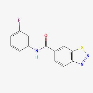 N-(3-fluorophenyl)-1,2,3-benzothiadiazole-6-carboxamide