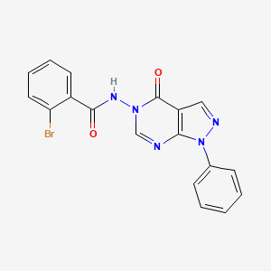 2-bromo-N-(4-oxo-1-phenyl-1H-pyrazolo[3,4-d]pyrimidin-5(4H)-yl)benzamide