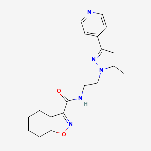 N-(2-(5-methyl-3-(pyridin-4-yl)-1H-pyrazol-1-yl)ethyl)-4,5,6,7-tetrahydrobenzo[d]isoxazole-3-carboxamide