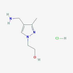 2-[4-(aminomethyl)-3-methyl-1H-pyrazol-1-yl]ethan-1-ol hydrochloride