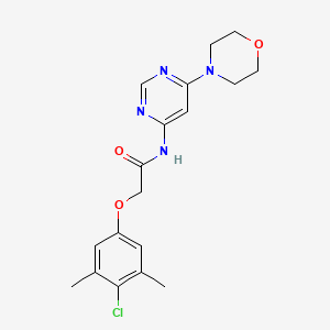 2-(4-chloro-3,5-dimethylphenoxy)-N-(6-morpholinopyrimidin-4-yl)acetamide