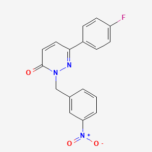 6-(4-Fluorophenyl)-2-[(3-nitrophenyl)methyl]pyridazin-3-one