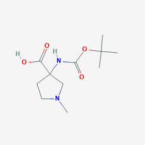3-{[(Tert-butoxy)carbonyl]amino}-1-methylpyrrolidine-3-carboxylic acid