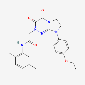 N-(2,5-dimethylphenyl)-2-(8-(4-ethoxyphenyl)-3,4-dioxo-3,4,7,8-tetrahydroimidazo[2,1-c][1,2,4]triazin-2(6H)-yl)acetamide