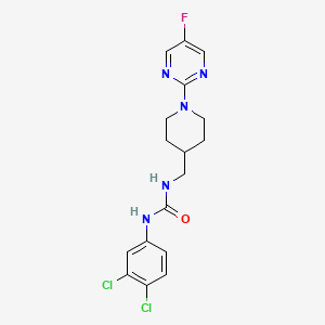 1-(3,4-Dichlorophenyl)-3-((1-(5-fluoropyrimidin-2-yl)piperidin-4-yl)methyl)urea