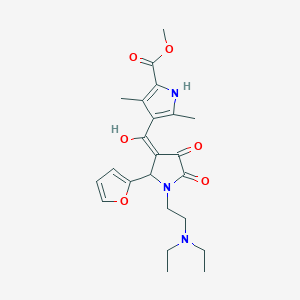 methyl 4-(1-(2-(diethylamino)ethyl)-2-(furan-2-yl)-4-hydroxy-5-oxo-2,5-dihydro-1H-pyrrole-3-carbonyl)-3,5-dimethyl-1H-pyrrole-2-carboxylate