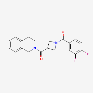 (1-(3,4-difluorobenzoyl)azetidin-3-yl)(3,4-dihydroisoquinolin-2(1H)-yl)methanone