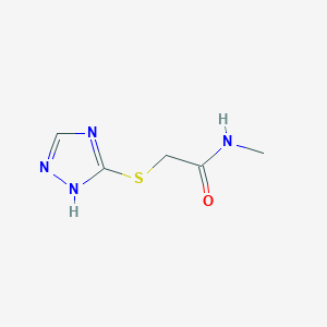 N-methyl-2-(1H-1,2,4-triazol-3-ylsulfanyl)acetamide