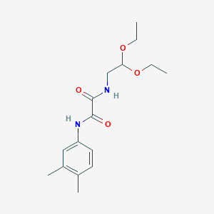 molecular formula C16H24N2O4 B2862249 N1-(2,2-diethoxyethyl)-N2-(3,4-dimethylphenyl)oxalamide CAS No. 898360-37-7