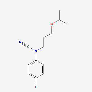 molecular formula C13H17FN2O B2862261 N-cyano-4-fluoro-N-[3-(propan-2-yloxy)propyl]aniline CAS No. 1808907-59-6